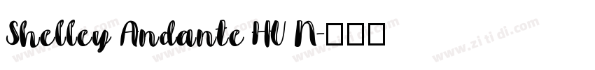 Shelley Andante HU N字体转换
